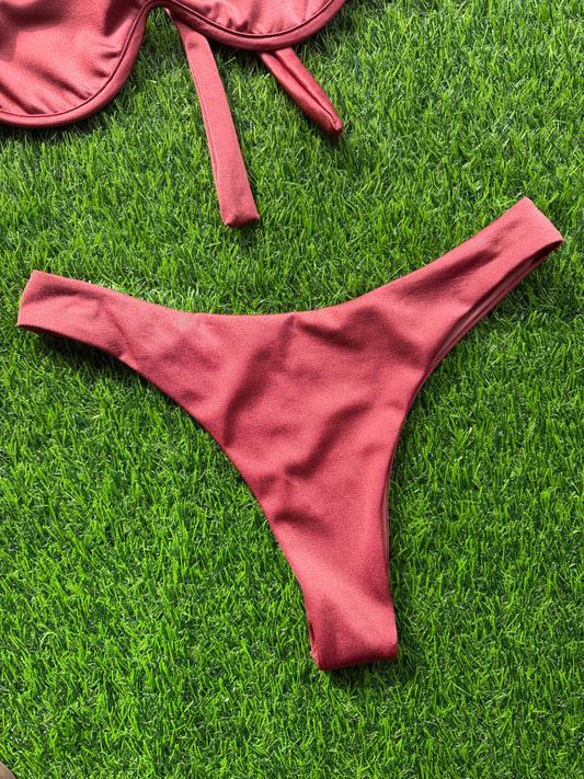 Anane: Wave Cheeky Bikini Bottom - Dusty Rose