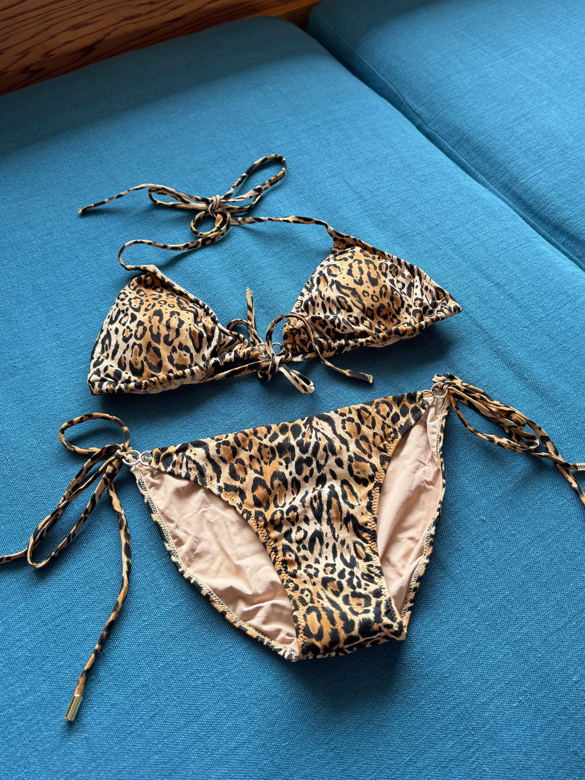 Melissa Odabash: Costa Triangle Bikini Top - Cheetah