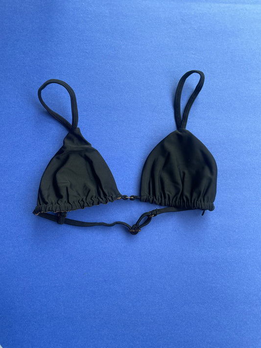Acacia: Wren Triangle Bikini Top - Black