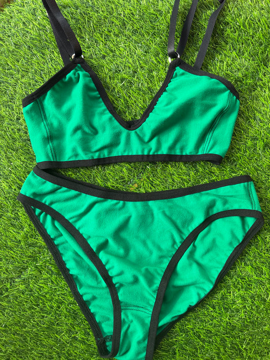 Bully Boy: Lenny Cotton Bra - Kelly Green