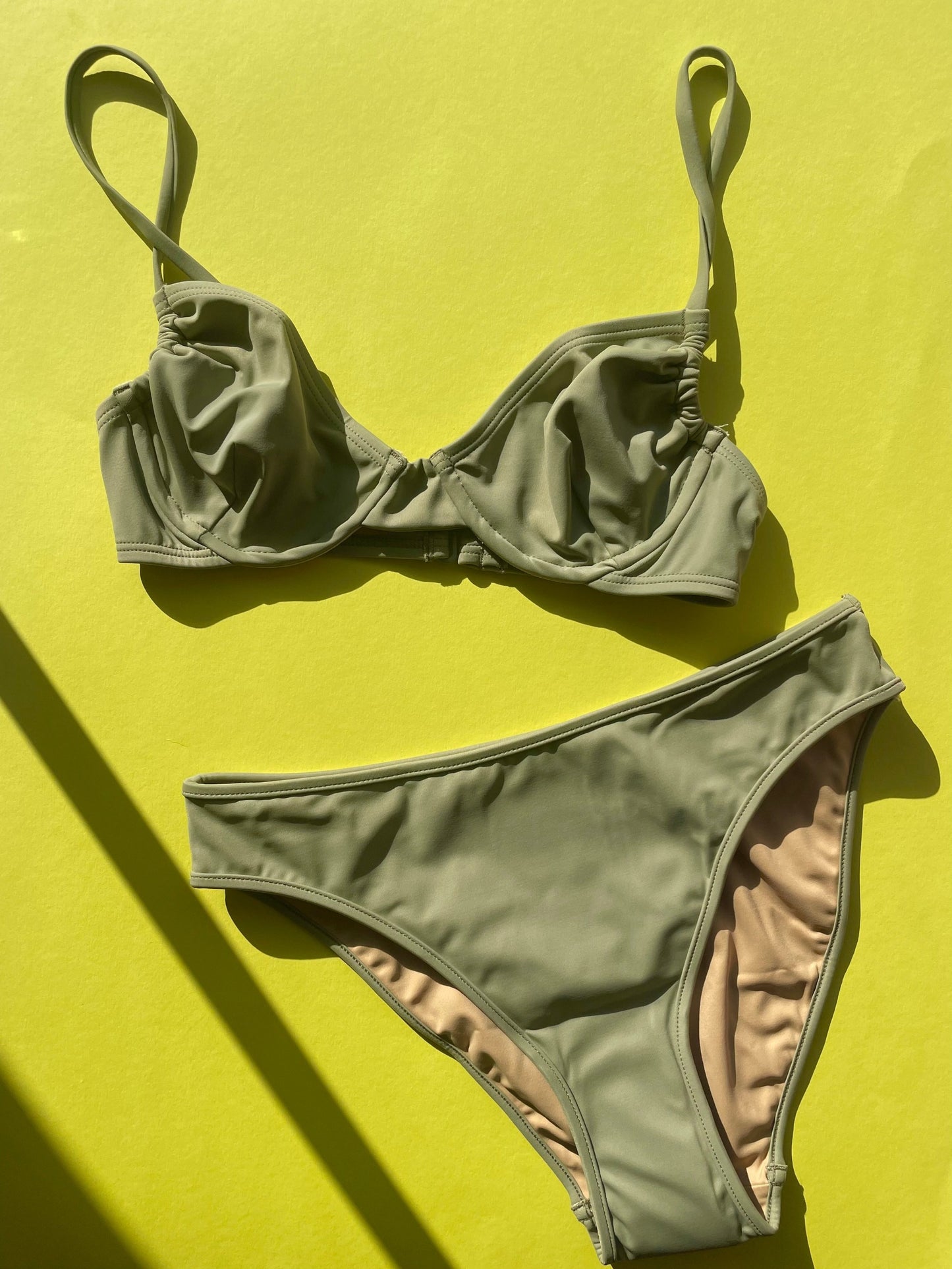 Nu Swim: Galaxy Underwire Bikini Top - Cactus