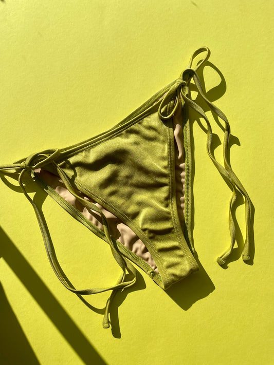 Nu Swim: String Bikini Bottom - Sulphur