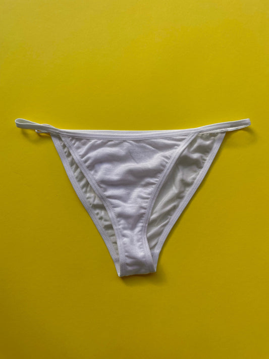 Non Private: String Bikini Brief - White