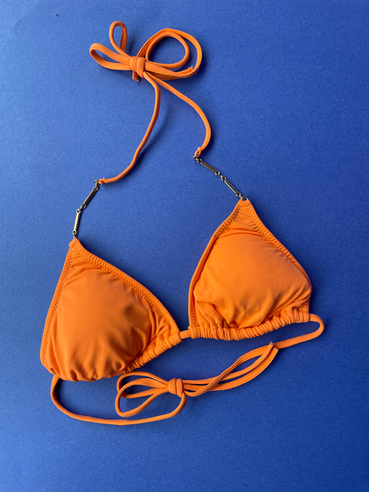 Melissa Odabash: Mykonos Chain Triangle Bikini Top - XS, M