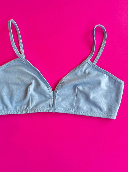 Calomel: Miski Dip Front Bralette - Sky