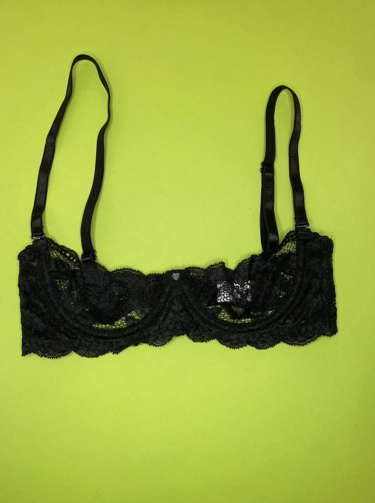 Clo: Fortuna Abierto Half Cup Bra - Black