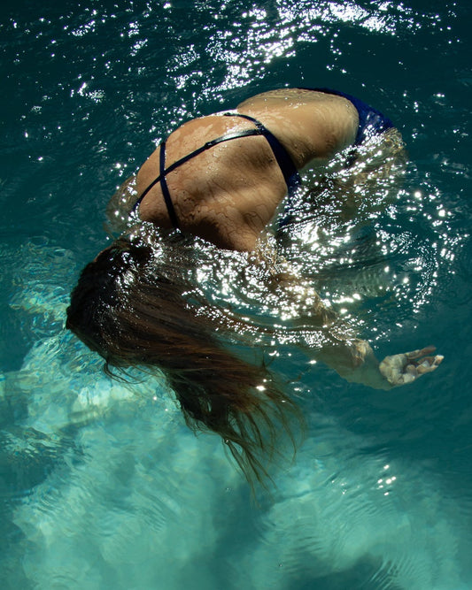 La Fille d'O: Changes Mono Wire Bikini Top - Bic Blue
