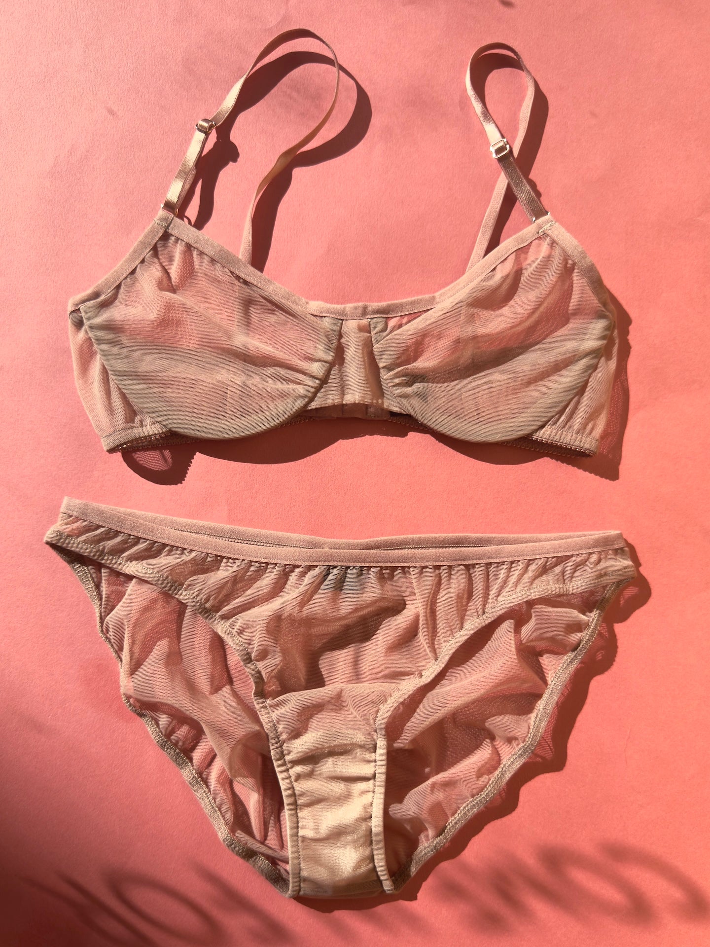 Only Hearts: Whisper Underwire Bra - Rosewater