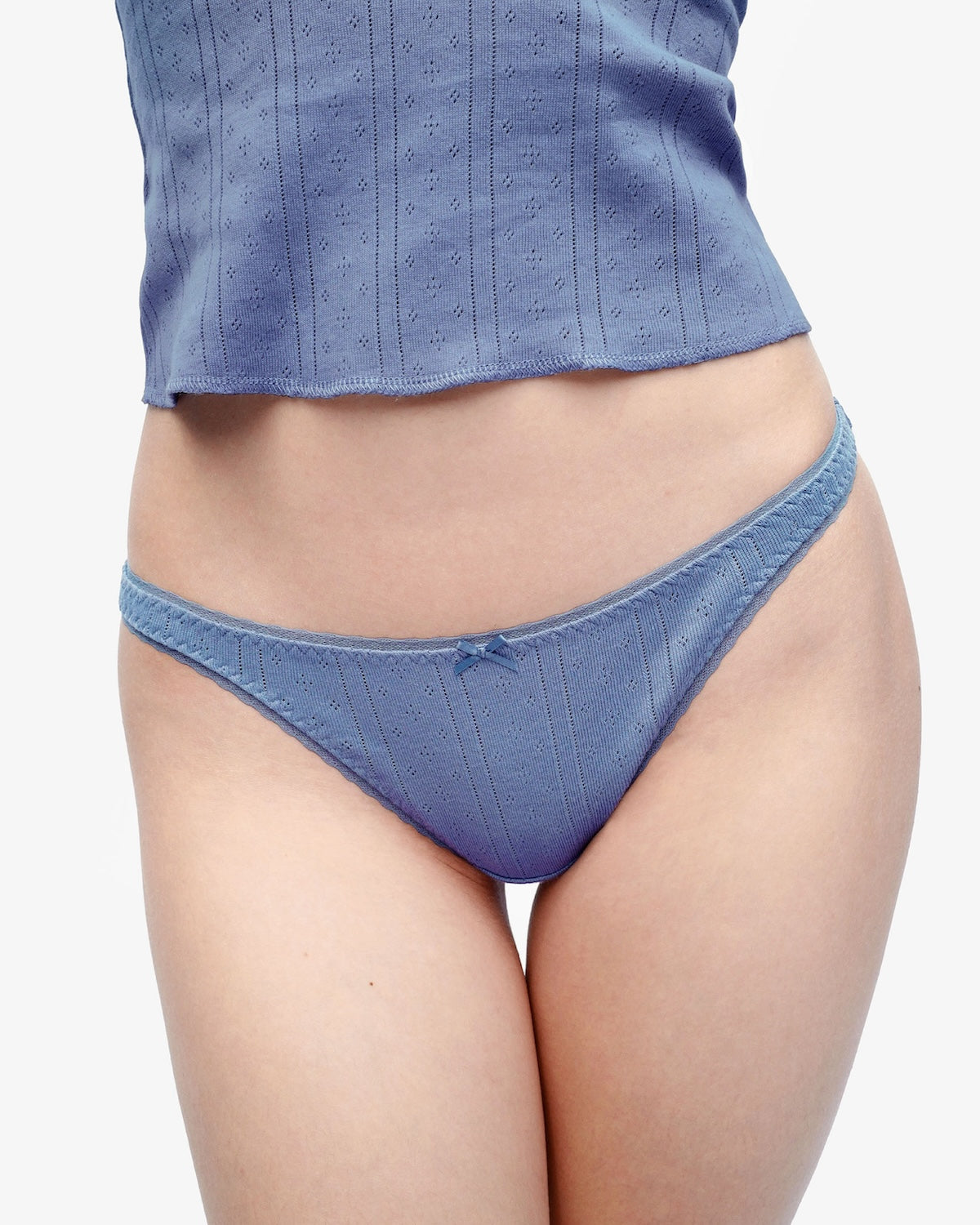 Cou Cou Intimates: The Thong - French Blue