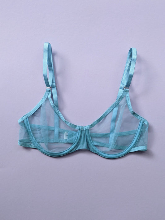 Yasmine Eslami: Jeanne Mesh Underwire Bra -32F