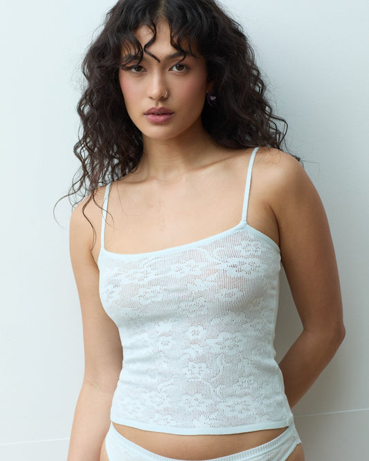 Sensual Tension: Ann 3D Knit Tank Top - Paradise