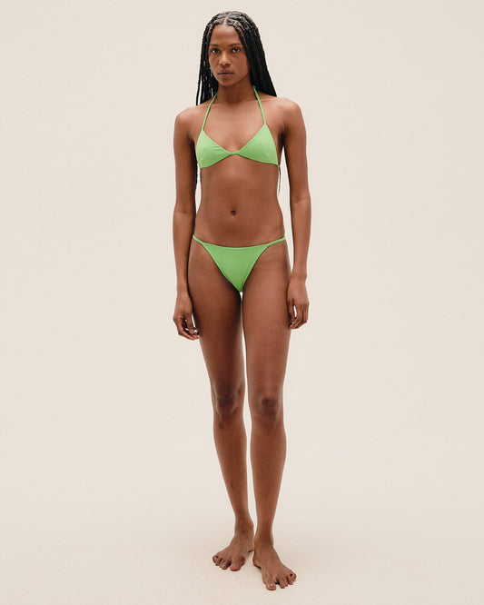 Haight: Vica Halter Bikini Top - Rapture Green