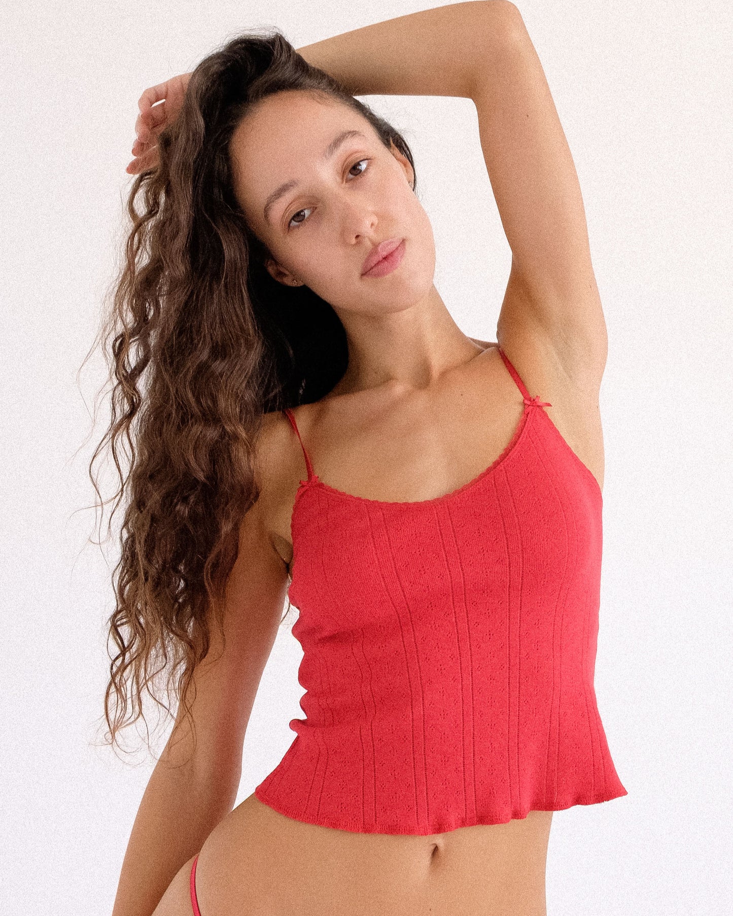 Cou Cou Intimates: The Long Cami - Red