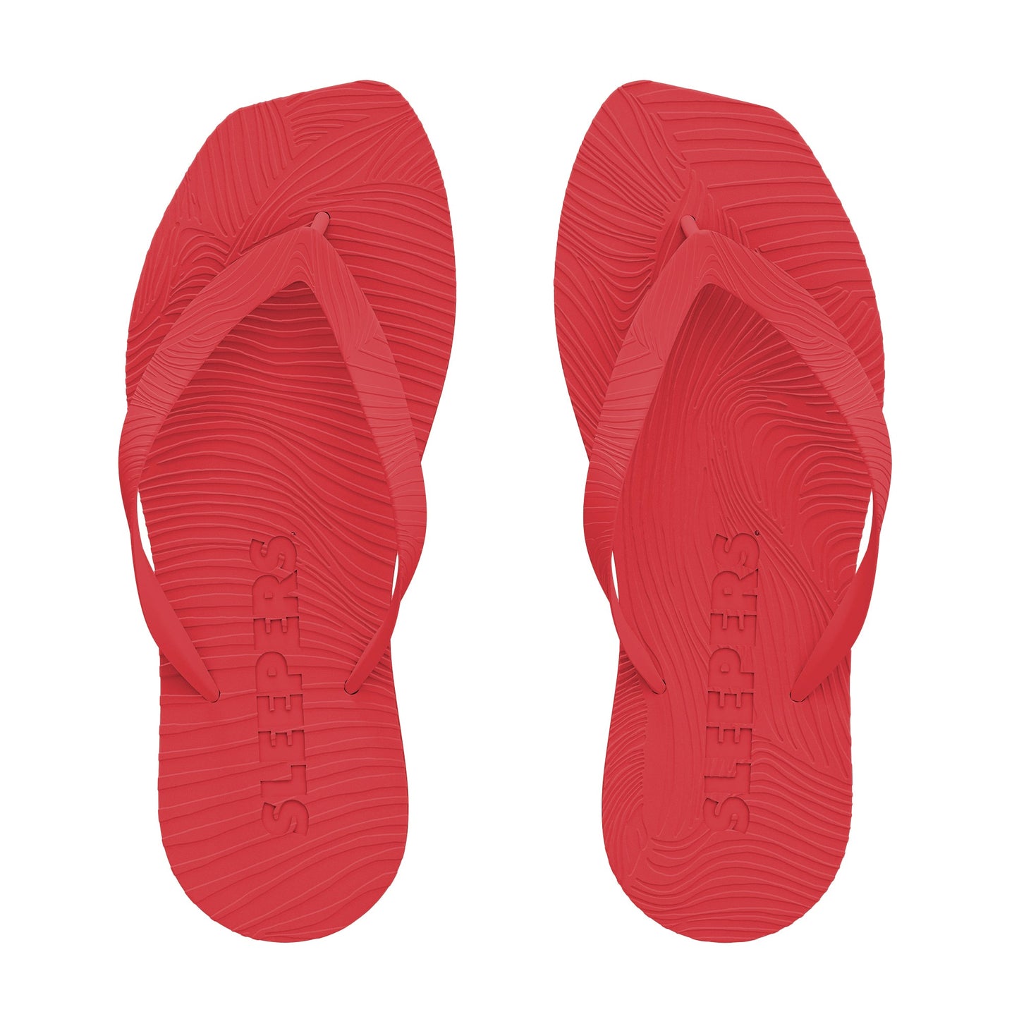 Sleepers: Platform Flip Flop - Red