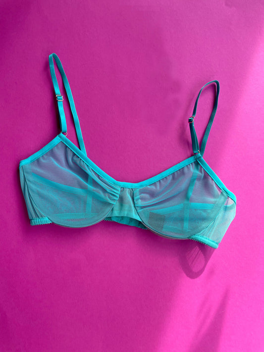 Only Hearts: Whisper Underwire Bra - Aqua