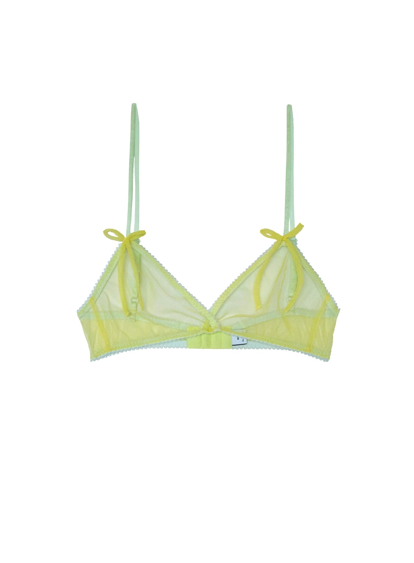 Miss Crofton: I'm Yours Mesh Bralette - Lemon
