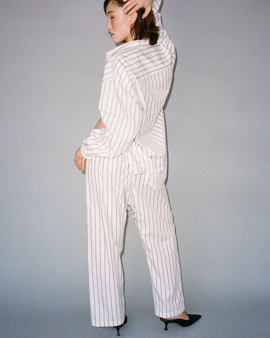 Gil Rodriguez: Lou Pant - Burgundy Stripe