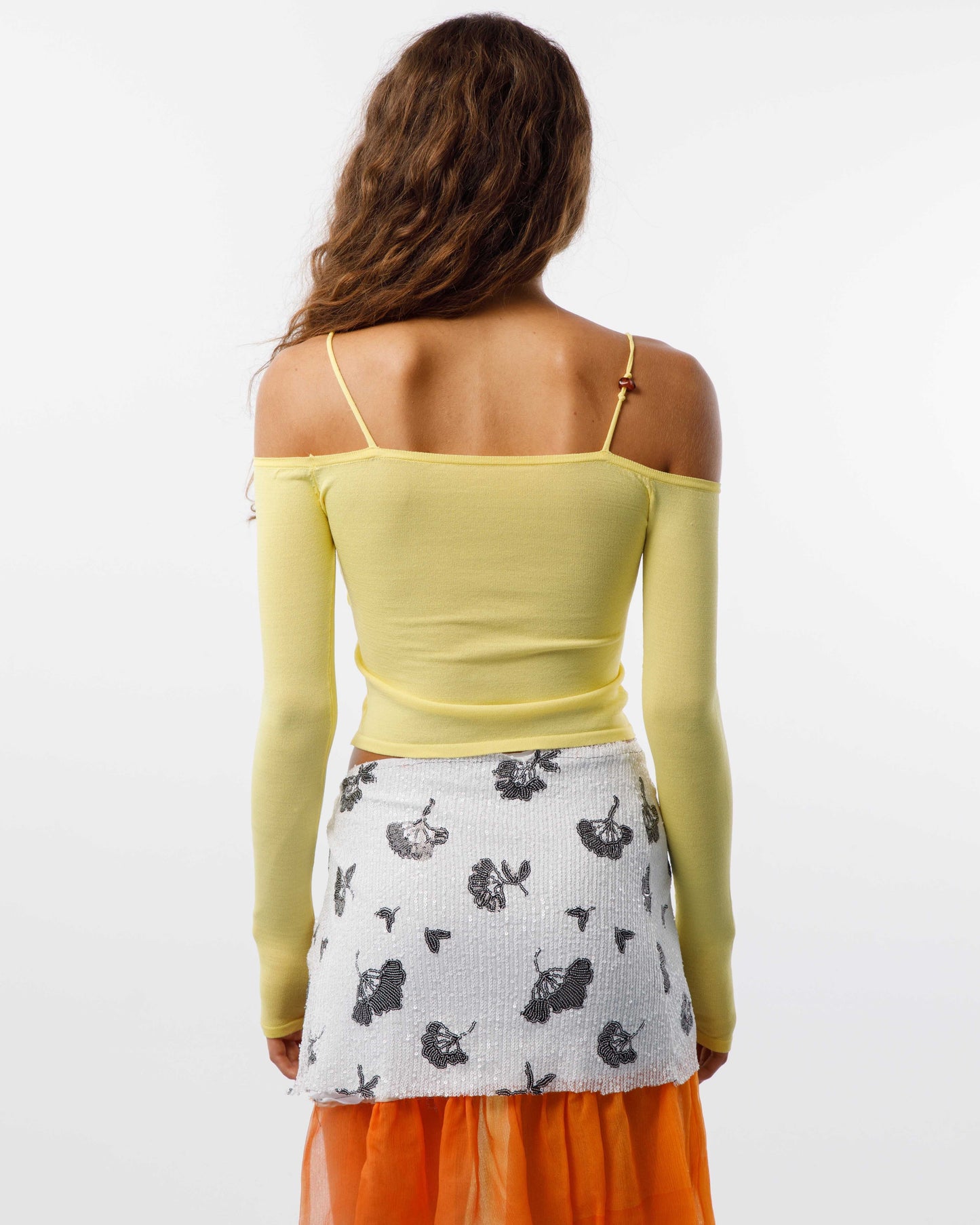 Caro Luna: Vera Knitted Top - Yellow