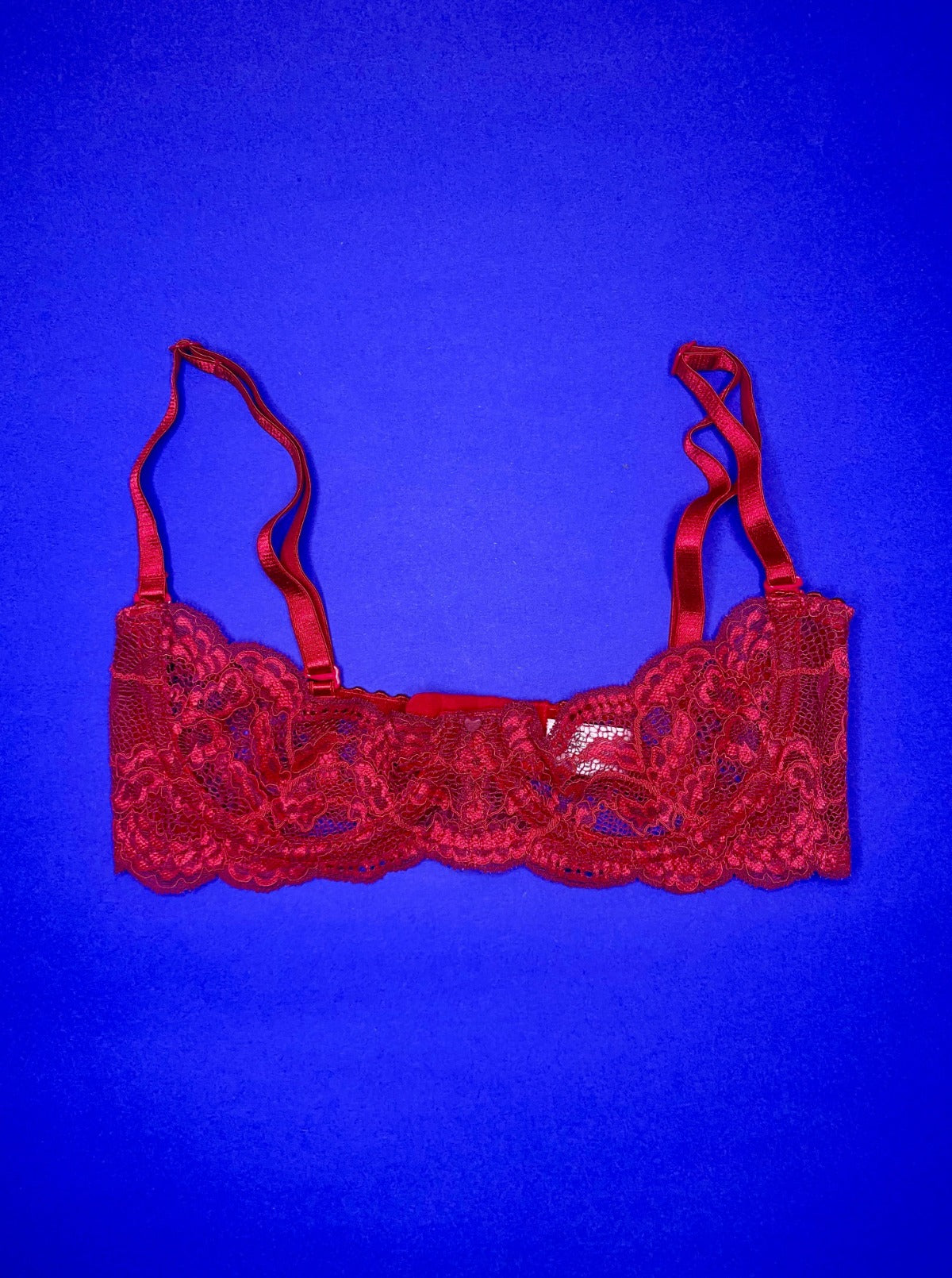 Clo: Fortuna Abierto Half Cup Bra - Chili Pepper