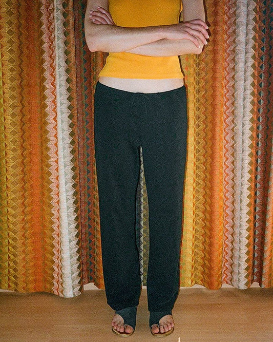 Gil Rodriguez: Terry Girona Drawstring Pant - Black