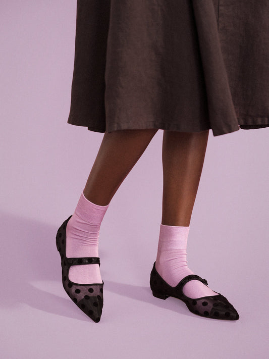 Hansel from Basel: Trouser Crew Sock - Wisteria