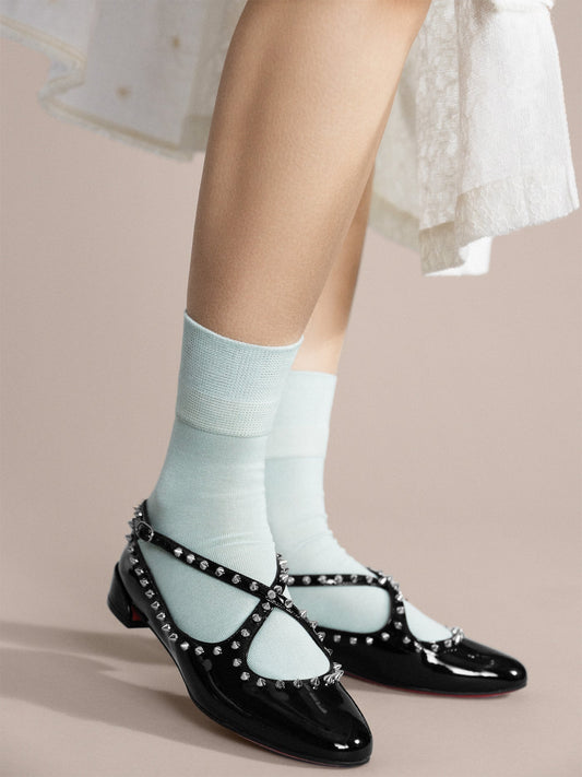 Hansel from Basel: Trouser Crew Sock - Icicle