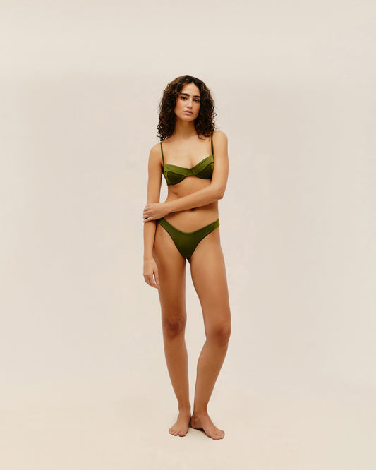 Haight: Leila Bikini Bottom - Olive Green