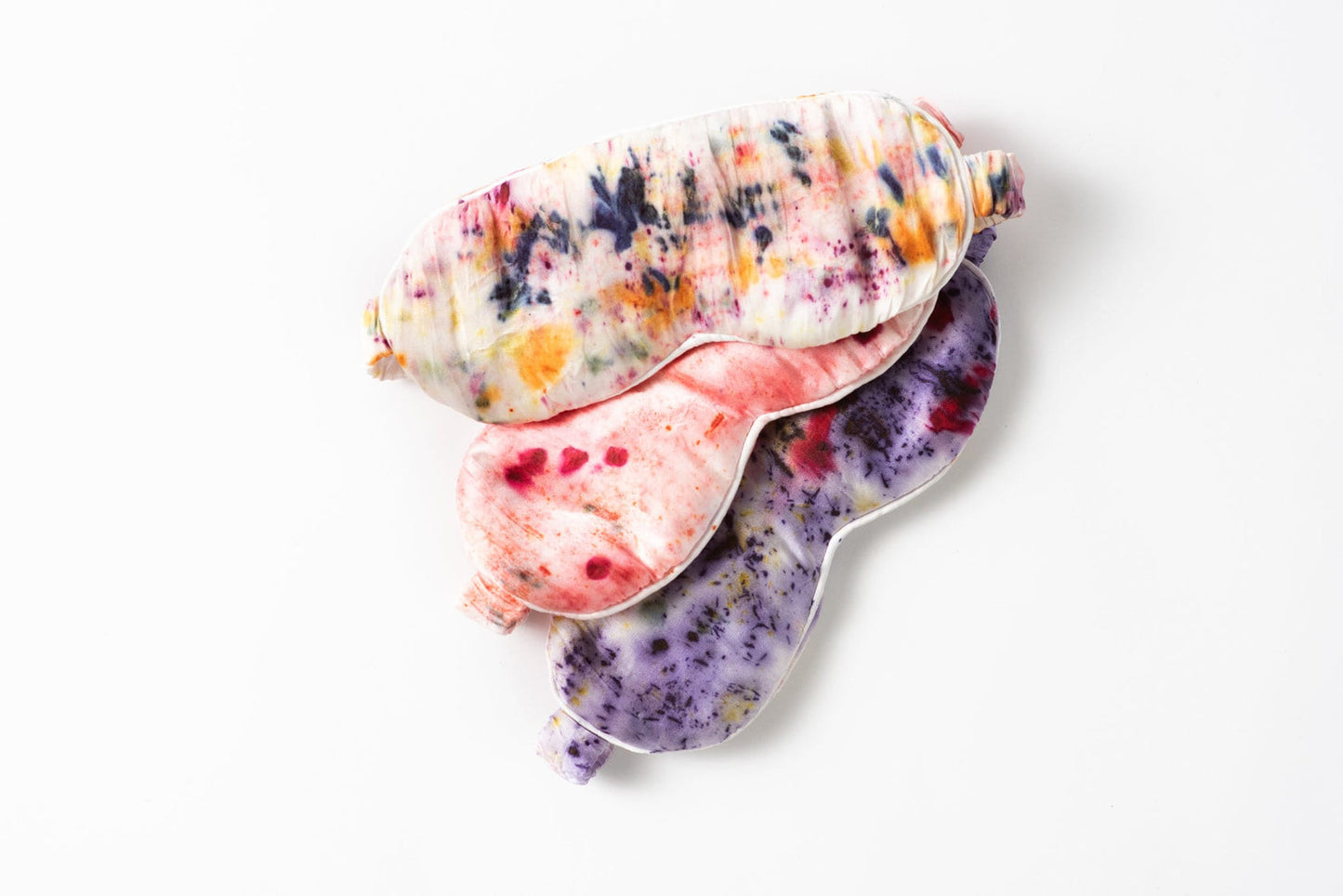 a_db botanical color: Abstract Botanically Dyed Silk Sleep Mask - Purple