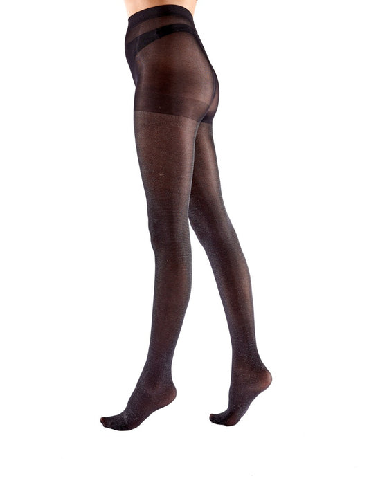 Pretty Polly: Soft Shimmer Opaque Tights - Black