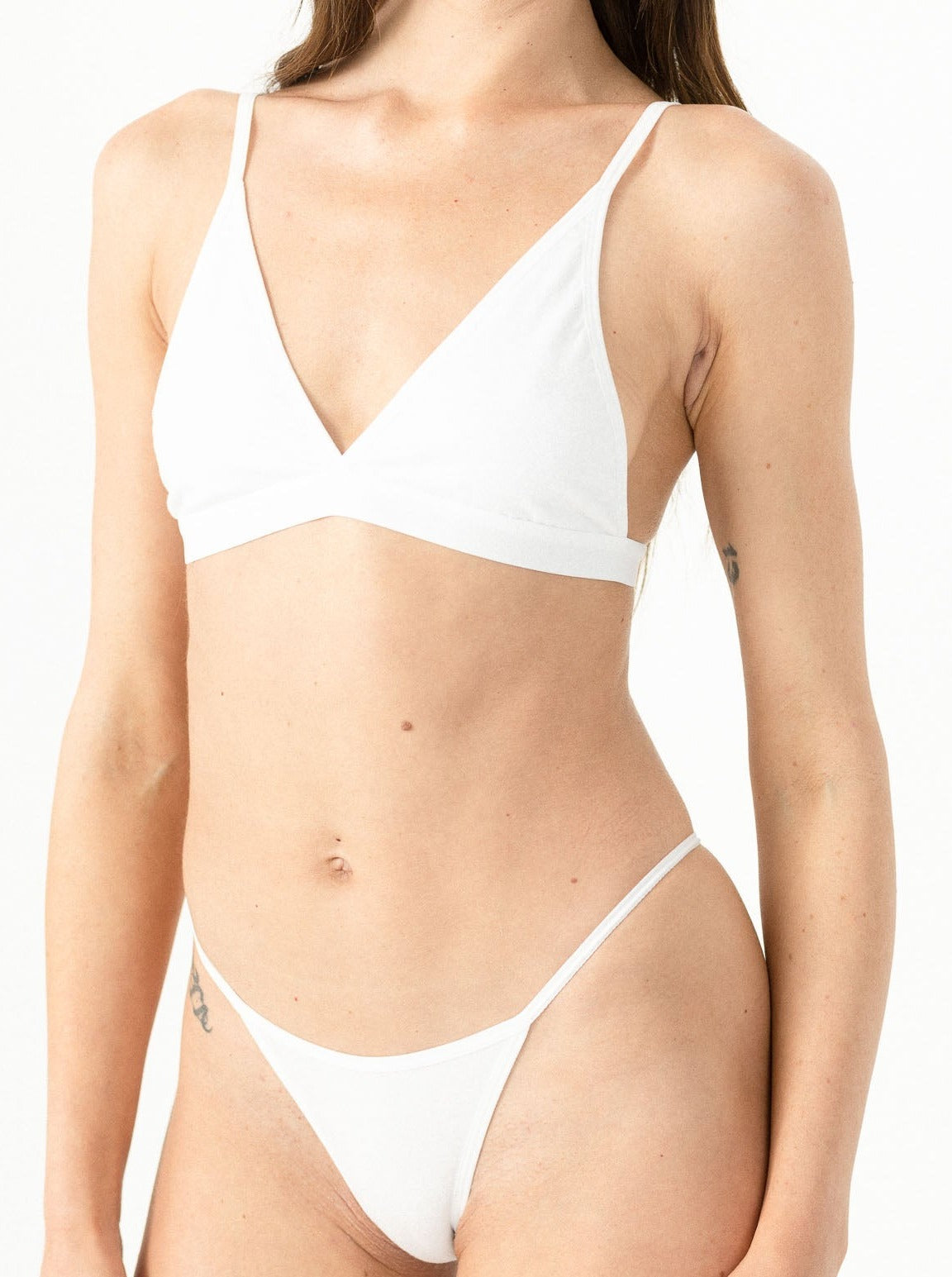 Non Private: Triangle Bra - White