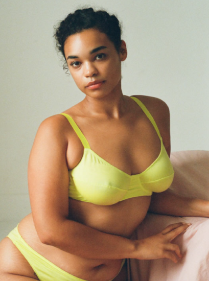 Araks: Beau Cotton Underwire Bra - Pollen