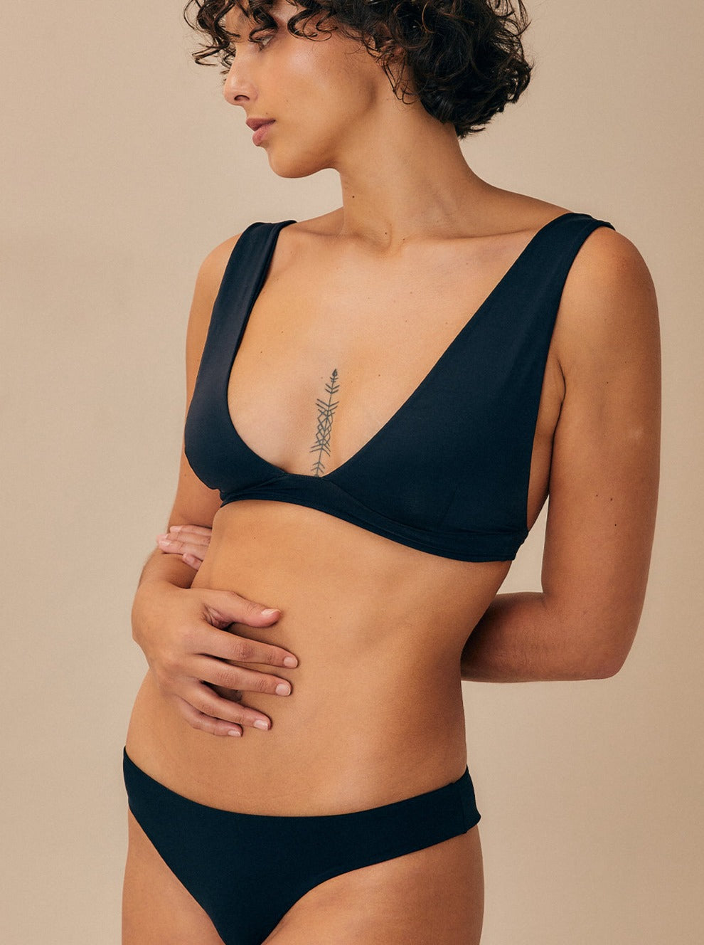 Haight: Basic Low Rise Bikini Bottom - Black