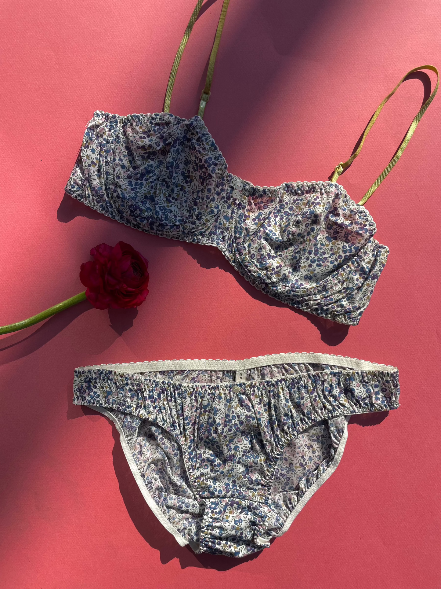 Work of Fiction: Cotton Underwire Bra - Floral