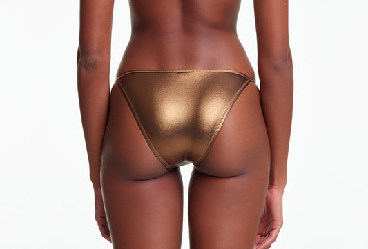 Yasmine Eslami: Laura Bikini Bottom - Copper