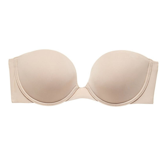 Natori: Minimal Strapless Contour Bra - Cafe