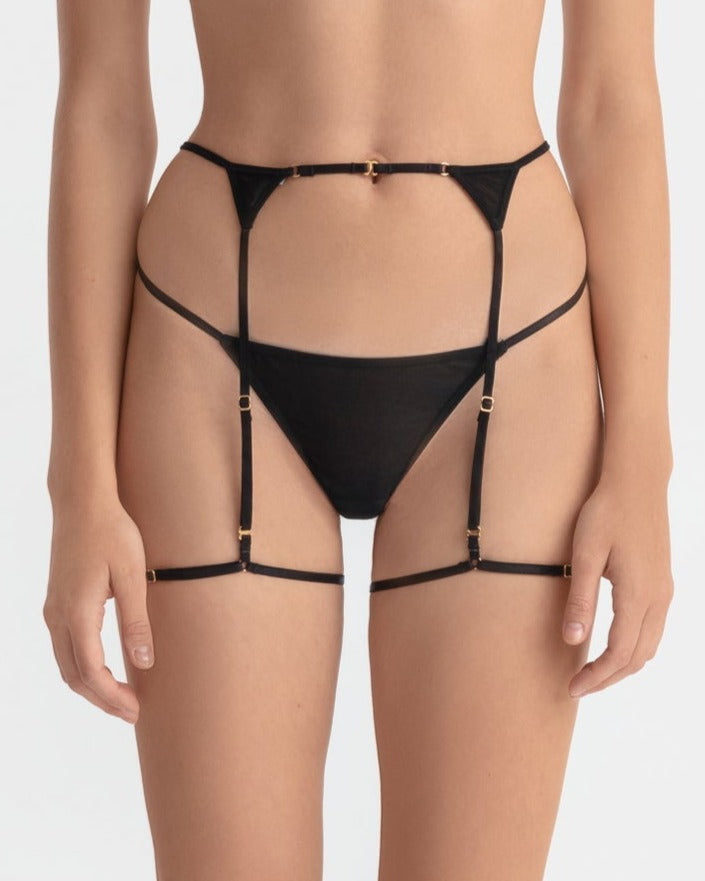 Marika Vera: Moore Garter Belt - Black Azaleas Marika Vera: Moore Garter Belt - Black Azaleas