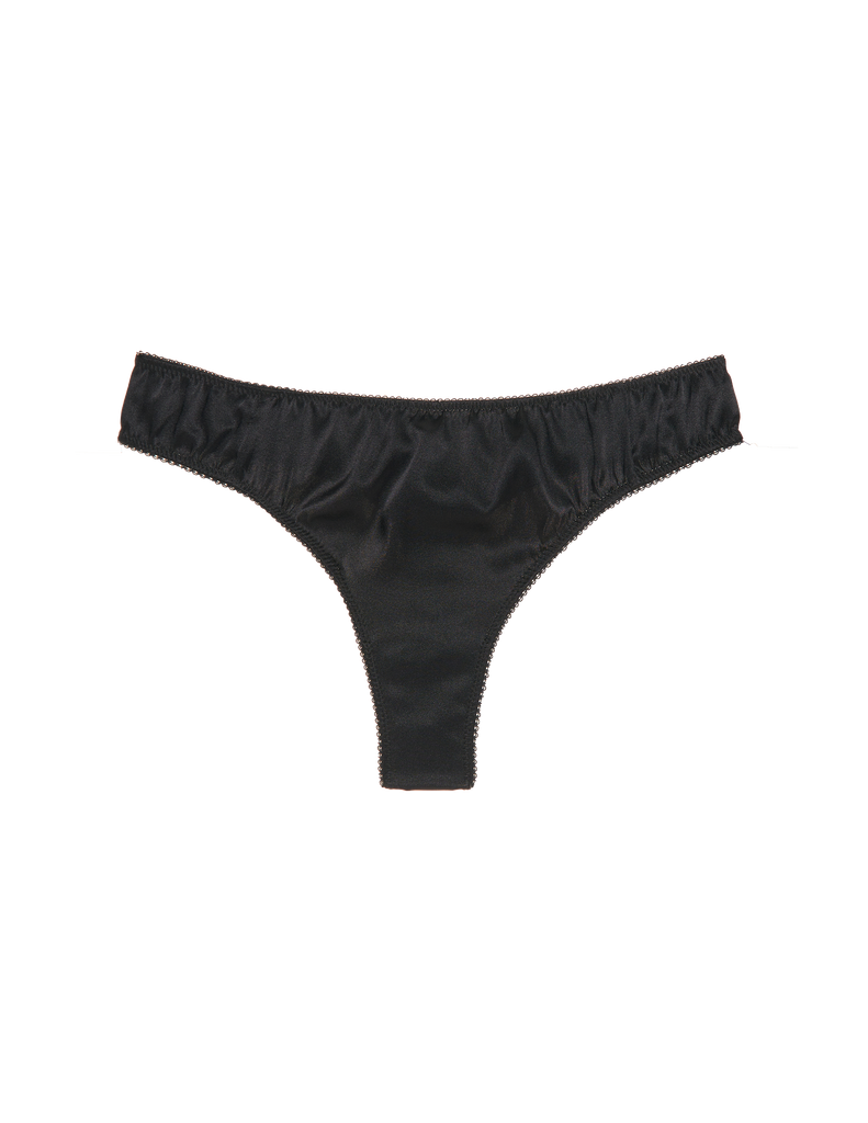 Araks: Grier Silk Thong - Black