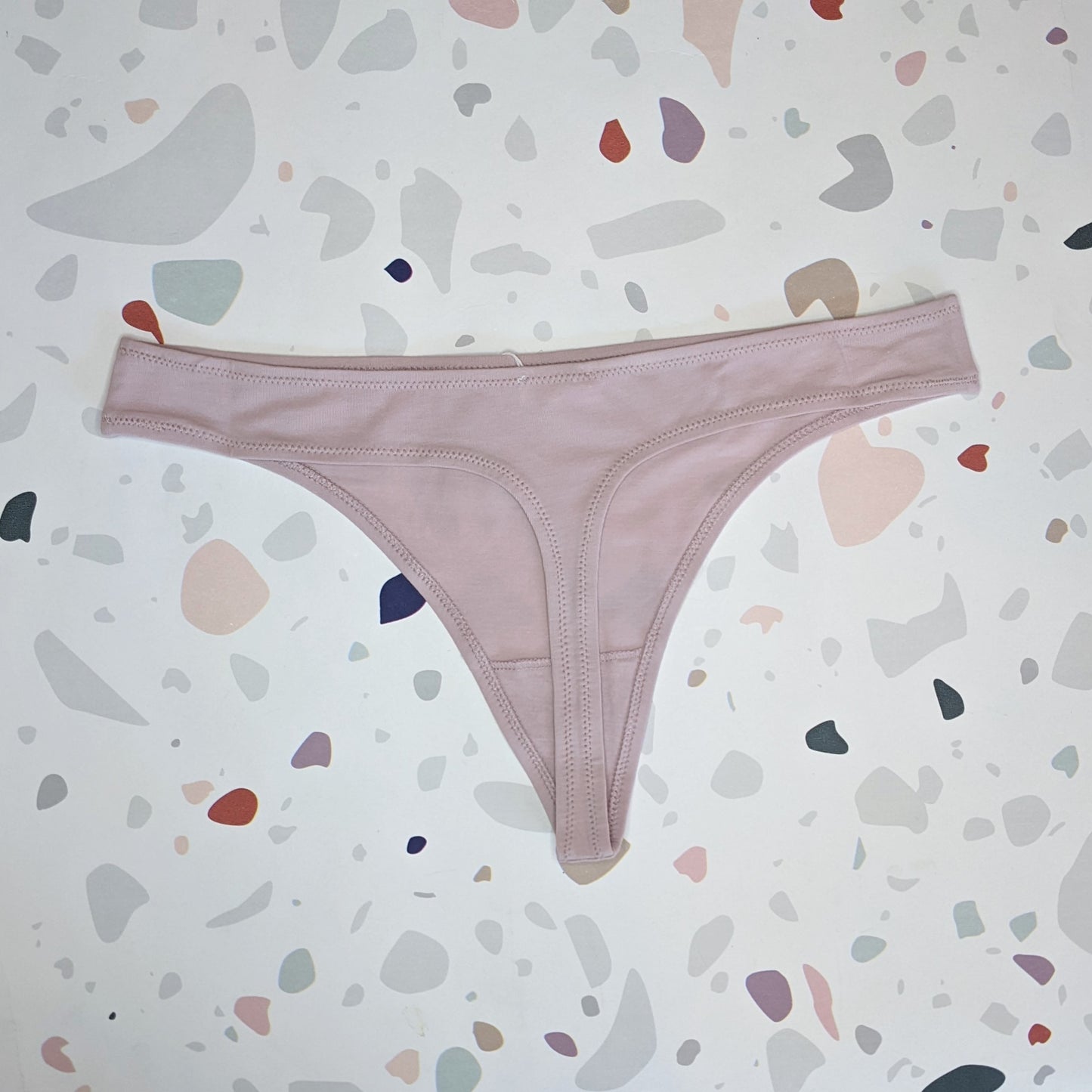 Skin: Genny Cotton Thong - Pink Clay