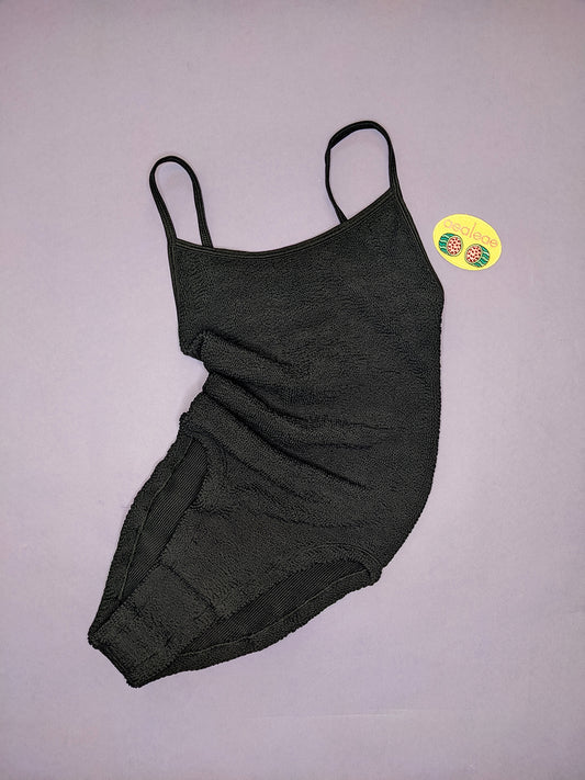 Hunza G: Pamela Scoop Neck One Piece - Black