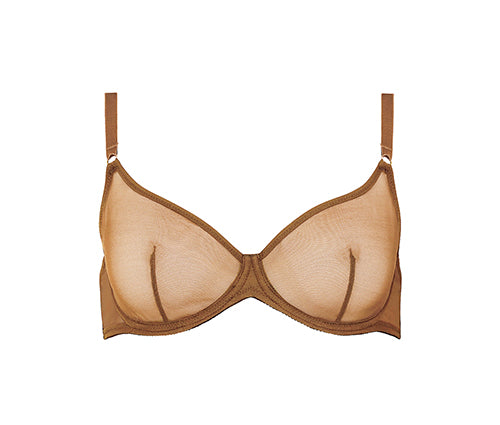 Ownbrown: Underwire Mesh Bra - Amani