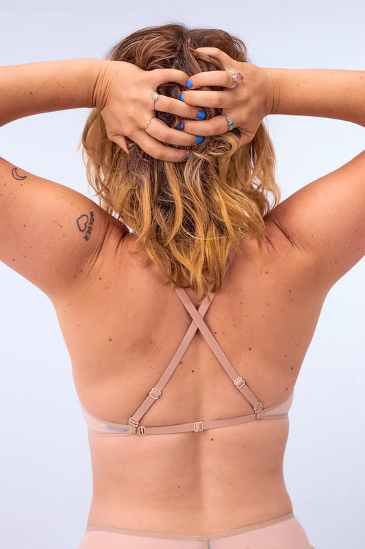 La Fille d'O: Fast Girls Mono Wire V Bra - Off White