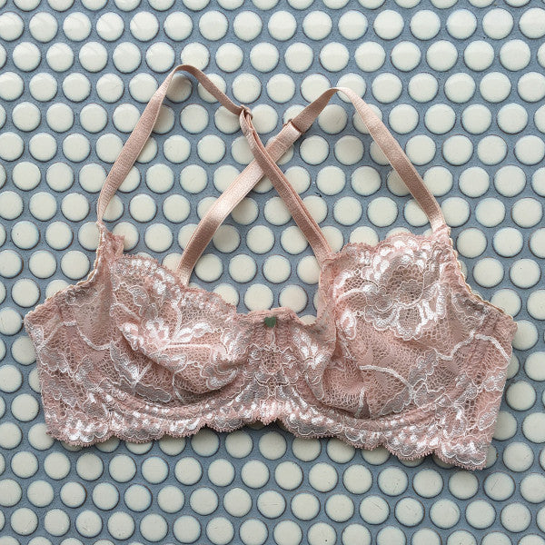 Clo: Fortuna Lace Demi Underwire Bra - Rosa Cuarzo