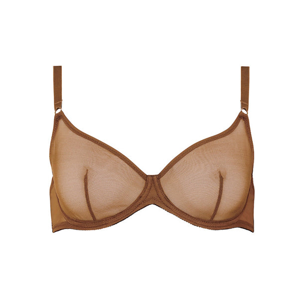 Ownbrown: Underwire Mesh Bra - Bintu