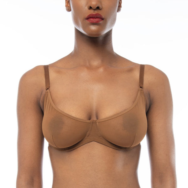 Ownbrown: Underwire Mesh Bra - Bintu