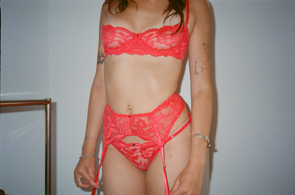 Clo: Fortuna Abierto Half Cup Bra - Chrysanthemum