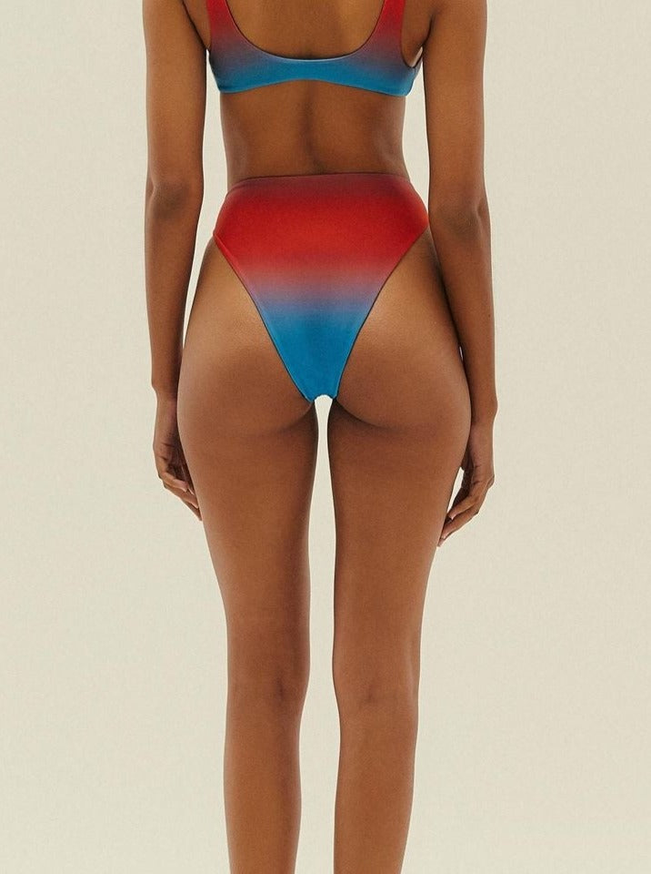 Mah High-Waisted Bikini Bottom - Ombre