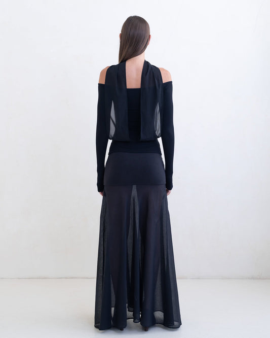 Belle Anna: Sombra Top - Black