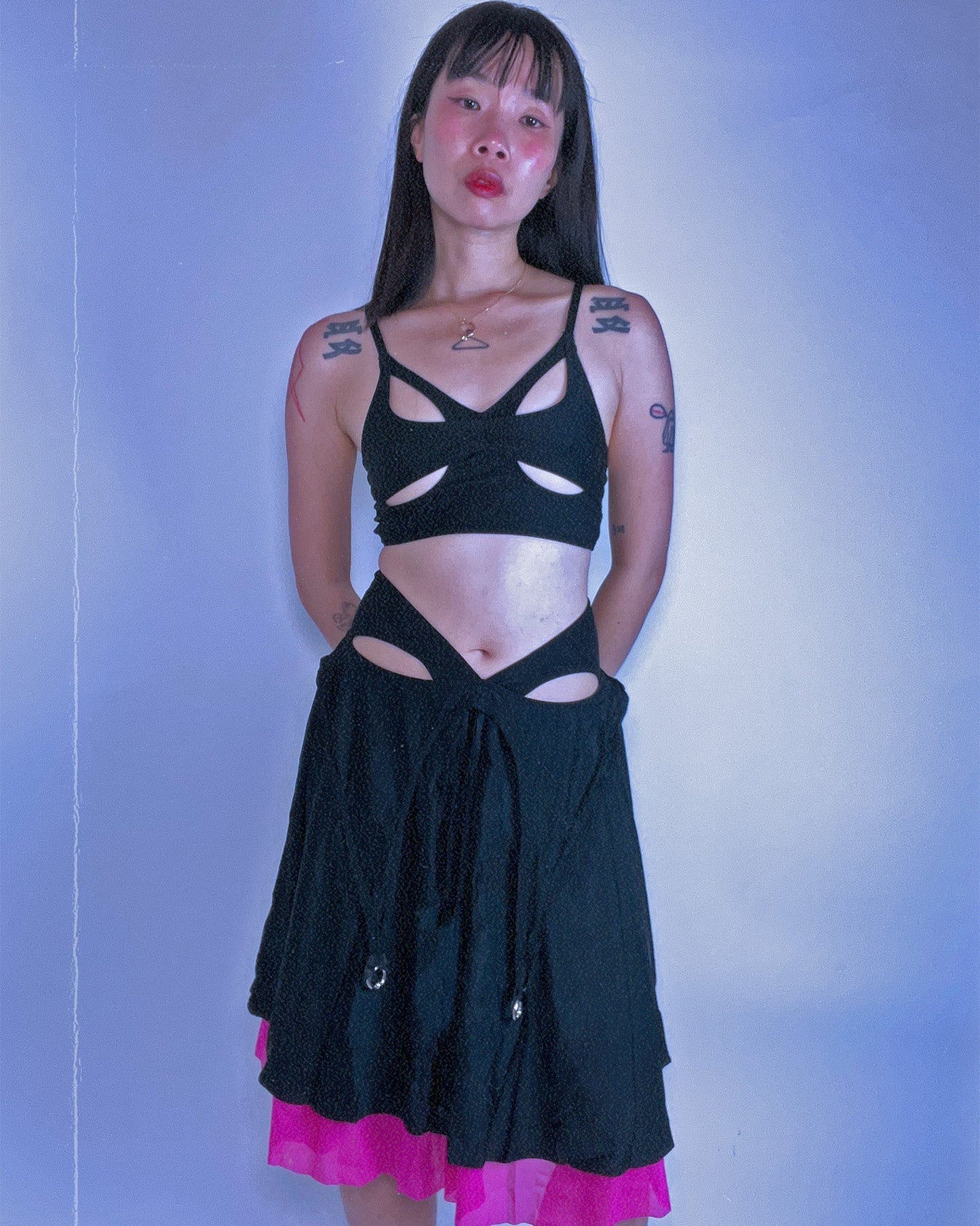 The End: Automatic Cutout Bralette - Black