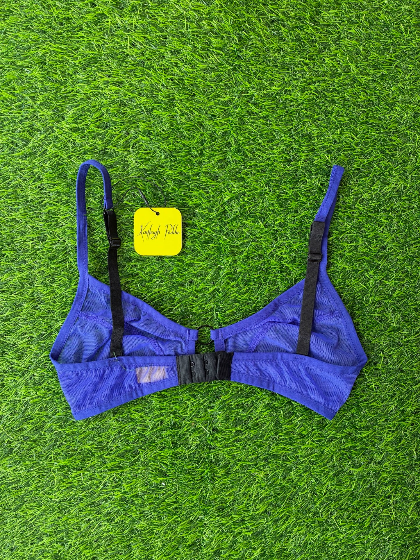 Kayleigh Peddie: Evan Mesh Bra with Rings - Violet