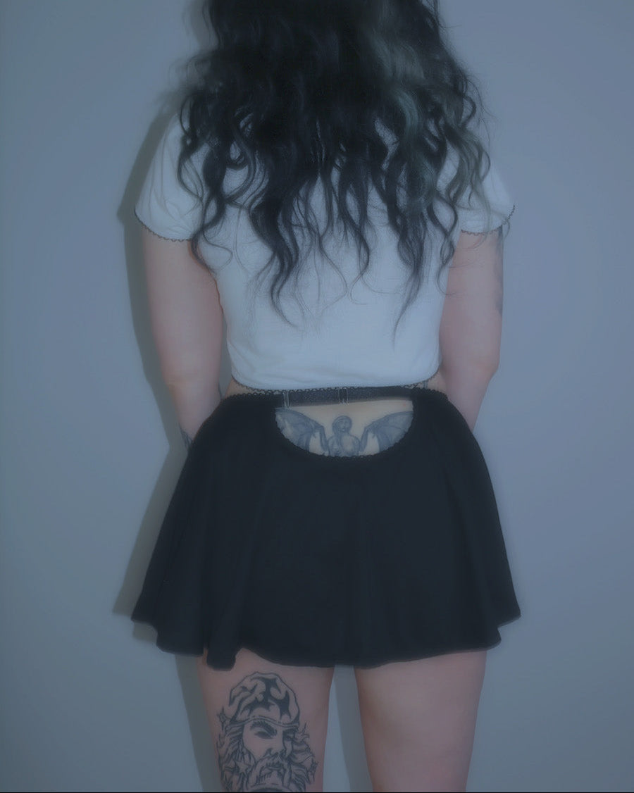 The End: 2 Become 1 Mini Skort - Black